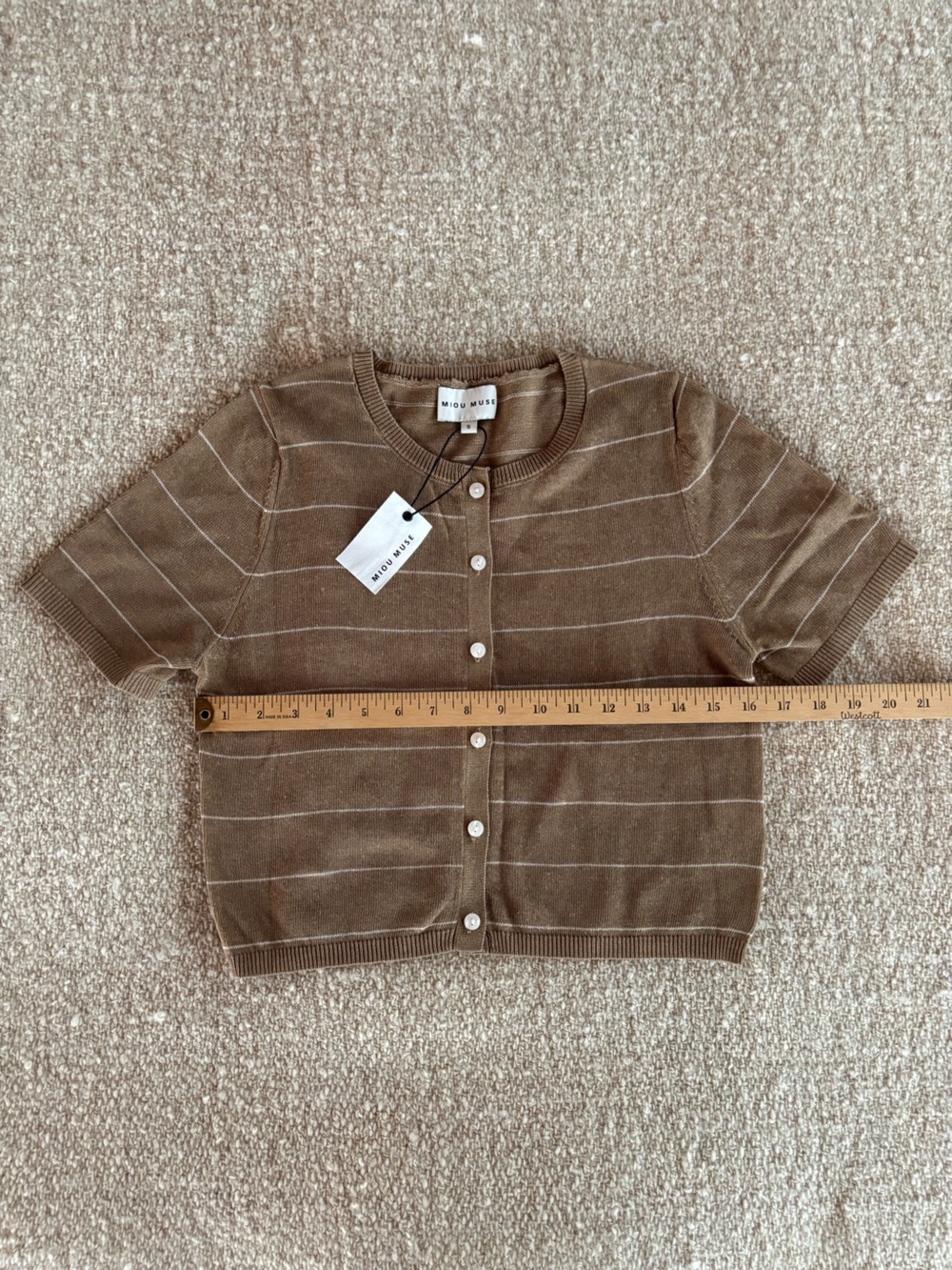 NWT Linen Blend Cardigan Set - Picture 4 of 12